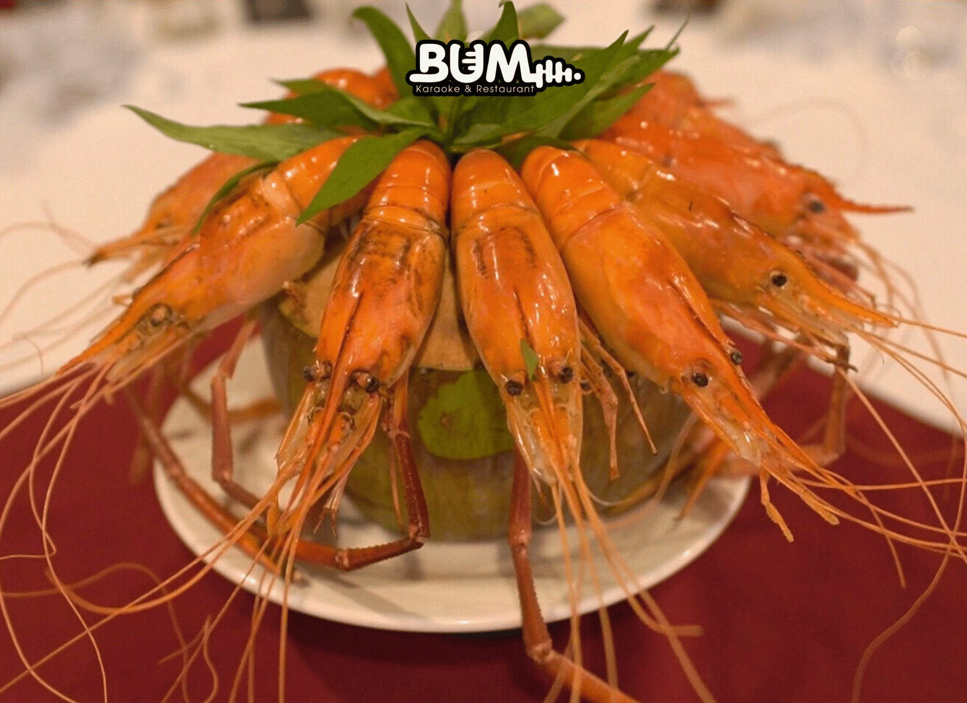 Tôm hấp nước dừa